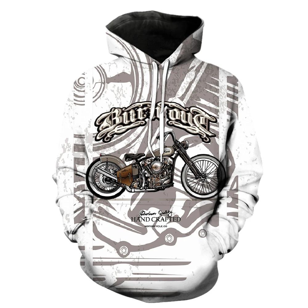 

Men s Sweatshirt Vintage Motorcycle Print Street Fashion Graphic Hoodies Comfort Pocket Long Sleeve Oversized Hoodie Clothing 6XL