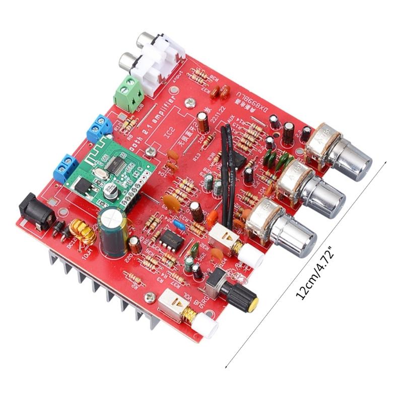 80Wx3 DC12V Power Amplifier Board High Power Bluetooth Lossless 2.1 Channel Vehicle Computer Speaker Sound Amplifier