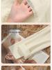 Women's Thermal Underwear Set with Padded Top, Fleece-Lined for Fall/Winter, Wool-Silk Blend