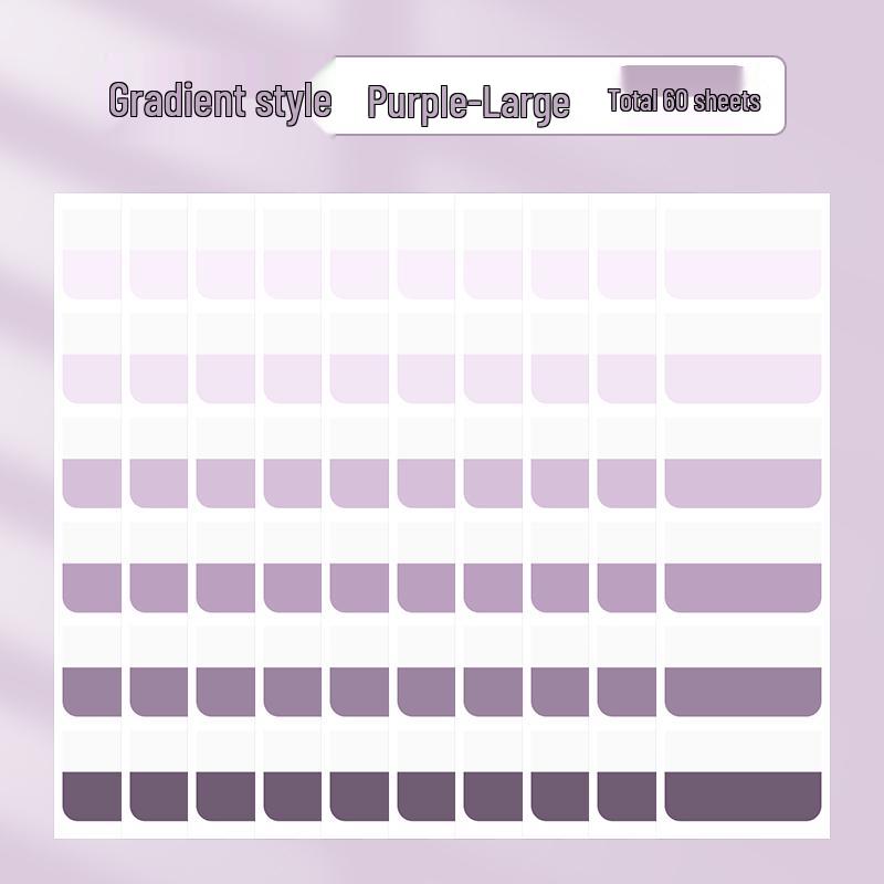 Gradient Writable Index Tabs: Quick-Drying Sticky Notes, Bookmarks, and Classification Labels for Students