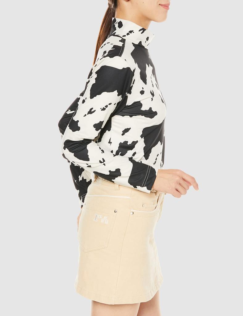 Lee PLAY MOCKNECK TEE COW M Women's T-Shirt