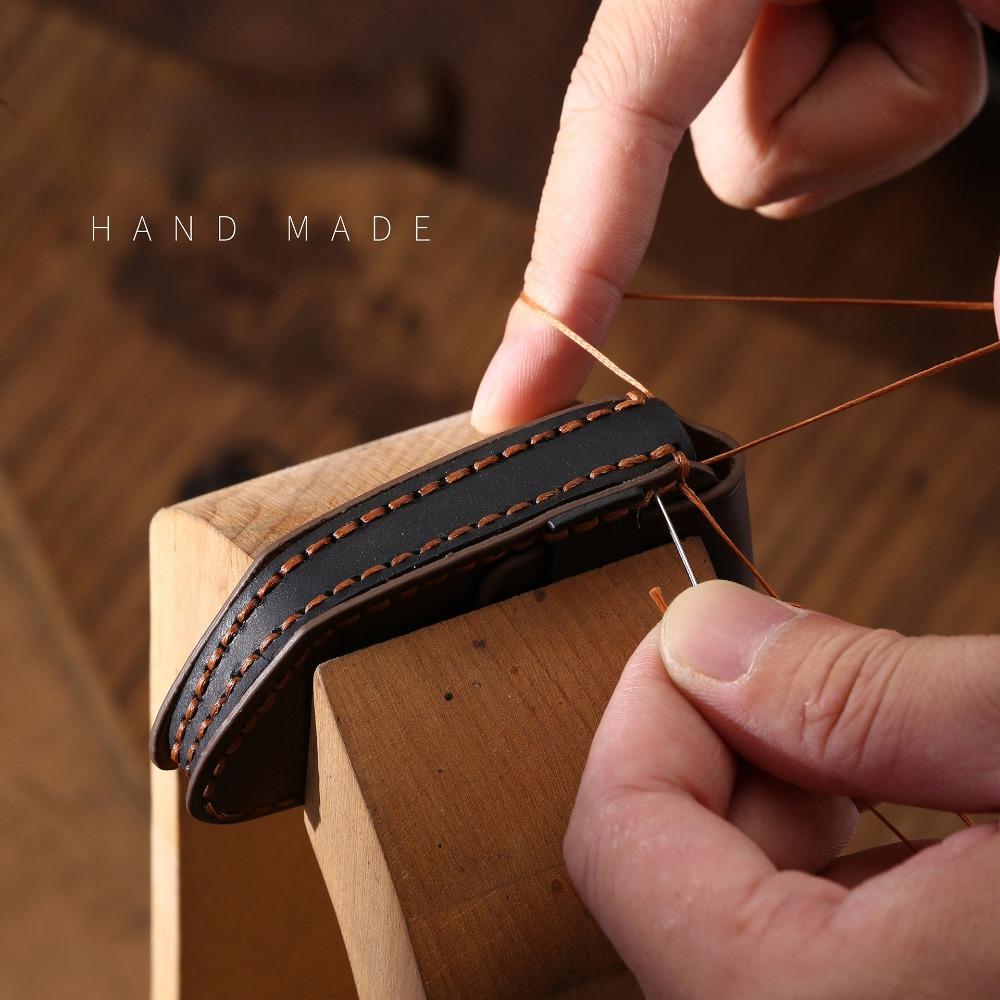 Echtes Leder Autoschlüsselhülle für Toyota Camry 09 Highlander 10 Crown Alte Modelle Schlüsselhalter