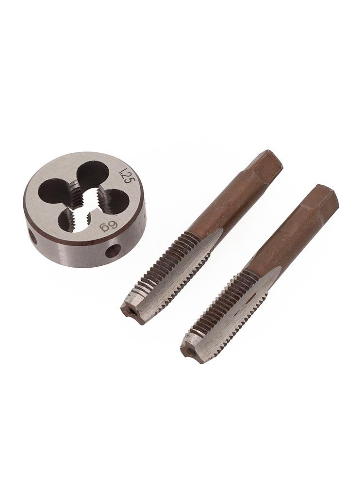 HSS M10X1.25mm Kuželový a závitník & M10x1.25mm Závitník Metrický závit Pravý chod-sada