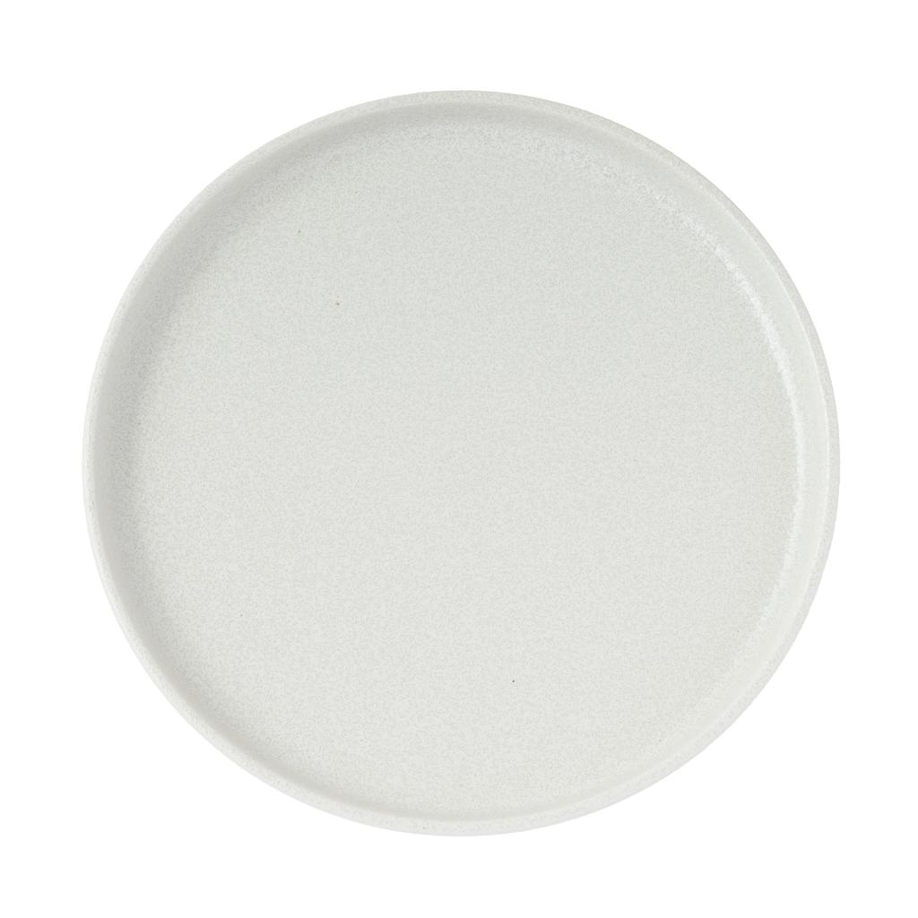 Tatara Rund Flach Spülmaschinen- und Mikrowellengeeignet Hergestellt in 230450 Teller, Weiß, Keramik, 20cm, Sicher, Japan,