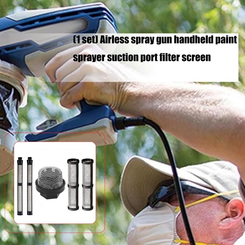 Paint Sprayer Suction Inlet Filter Strainer Replacement High Flows Metal Plastic Mesh Screen Clog Prevention Long Life