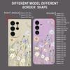 Blumengedrucktes Lanyard-Case für Samsung Galaxy S25 Ultra S24 S23 S22 Plus S21 FE A15 A16 A35 A36 A54 A55 A56 5G Stoßfestes Weiches TPU Silikon Case