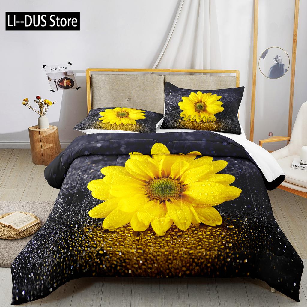 Dream Sun Flowers Bedding Set Duvet Cover Set 3d Bedding Set Digital Printing Bed Linen Queen Size Bedding Set Fashion Design
