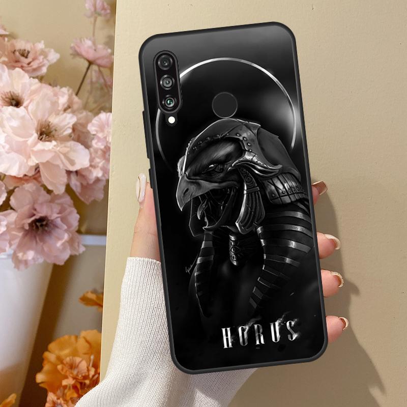 Egypt God Horus And Anubis For Honor 50 8X 9X 10i Case For Huawei P50 Pro P20 P40 P30 Lite P Smart 2021 Nova 5T Cover