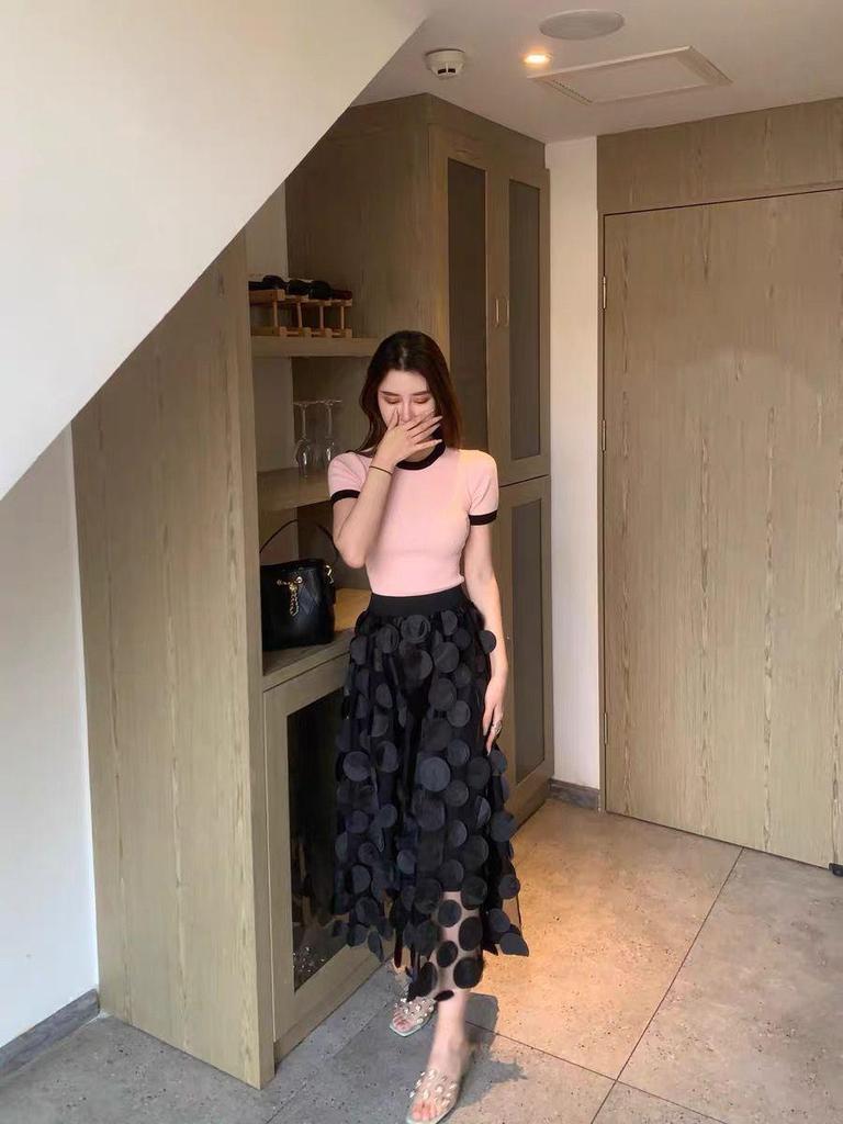 2026 High Waist Floral Mesh A-Line Fairy Skirt for Women