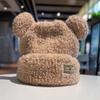 Bear Ear Cat Ear Skullies Cartoon Winter Cap Fashion Plush Bear Beanies  Outdoor