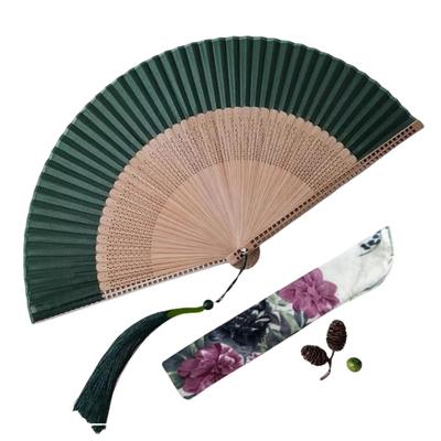 [Sarkovos] Women's Folding Fan, Natural Bamboo, Japanese Style, for Yukata and Summer Kimono, Heatstroke Prevention, Handmade, High-Quality Summer