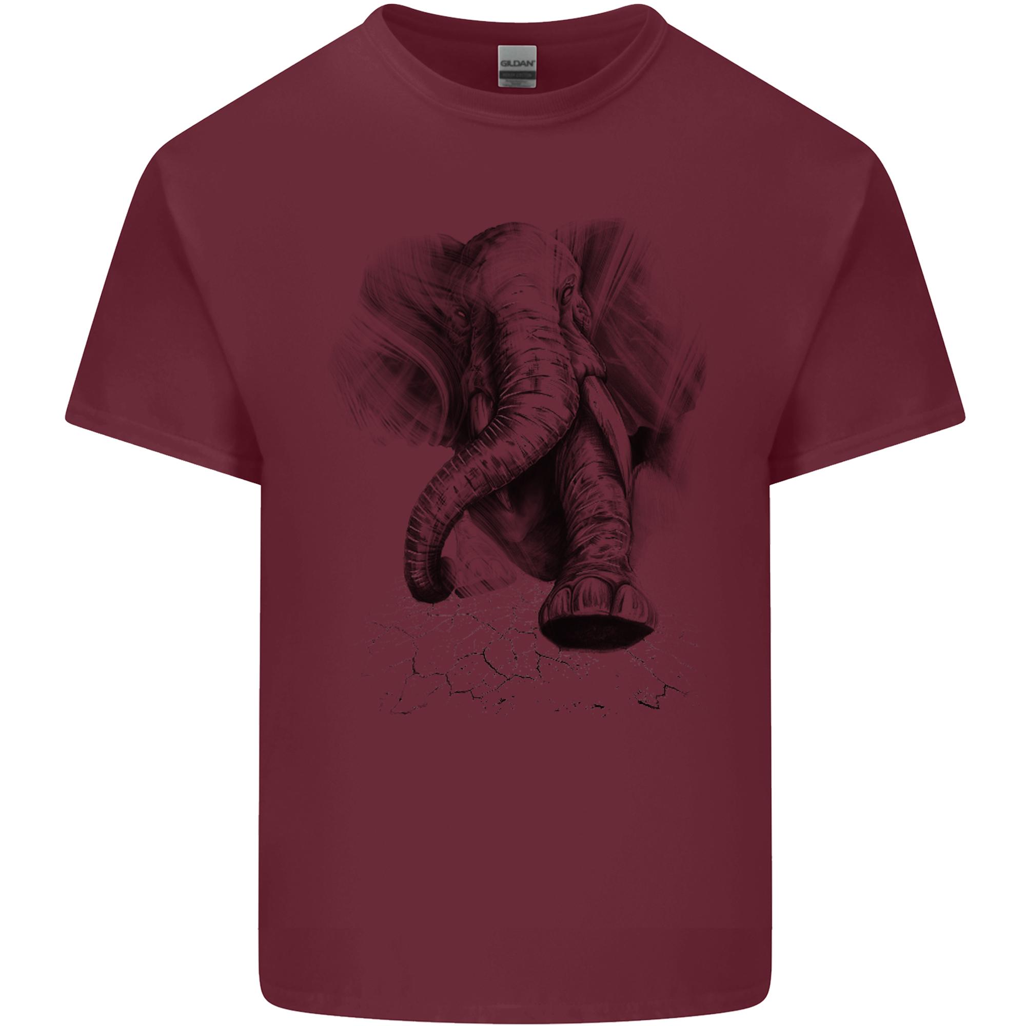 An Abstract Elephant EnvironUnisext Unisexs Light Cotton TShirt S