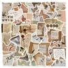 50 sheets/8 retro stickers cross-border literary pattern waterproof graffiti suitcase notebook hand account sticker wholesale