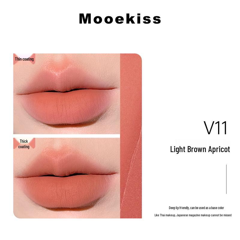 Mooekiss Матовый бархатный мусс для губ: Шелковистый туман блеск для губ