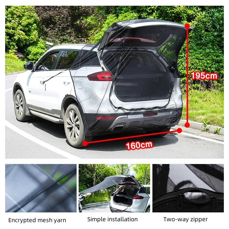 Magnetic SUV MPV Summer Mosquito/Fly Screens Car Nets Car Tailgate Mosquito Net Universal Screen Trunk Ventilation Mesh Net