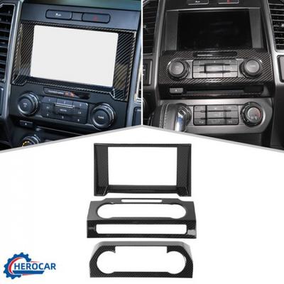 Central Console Control GPS Volume Panel Cover Trim For Ford F150 2015- ABS