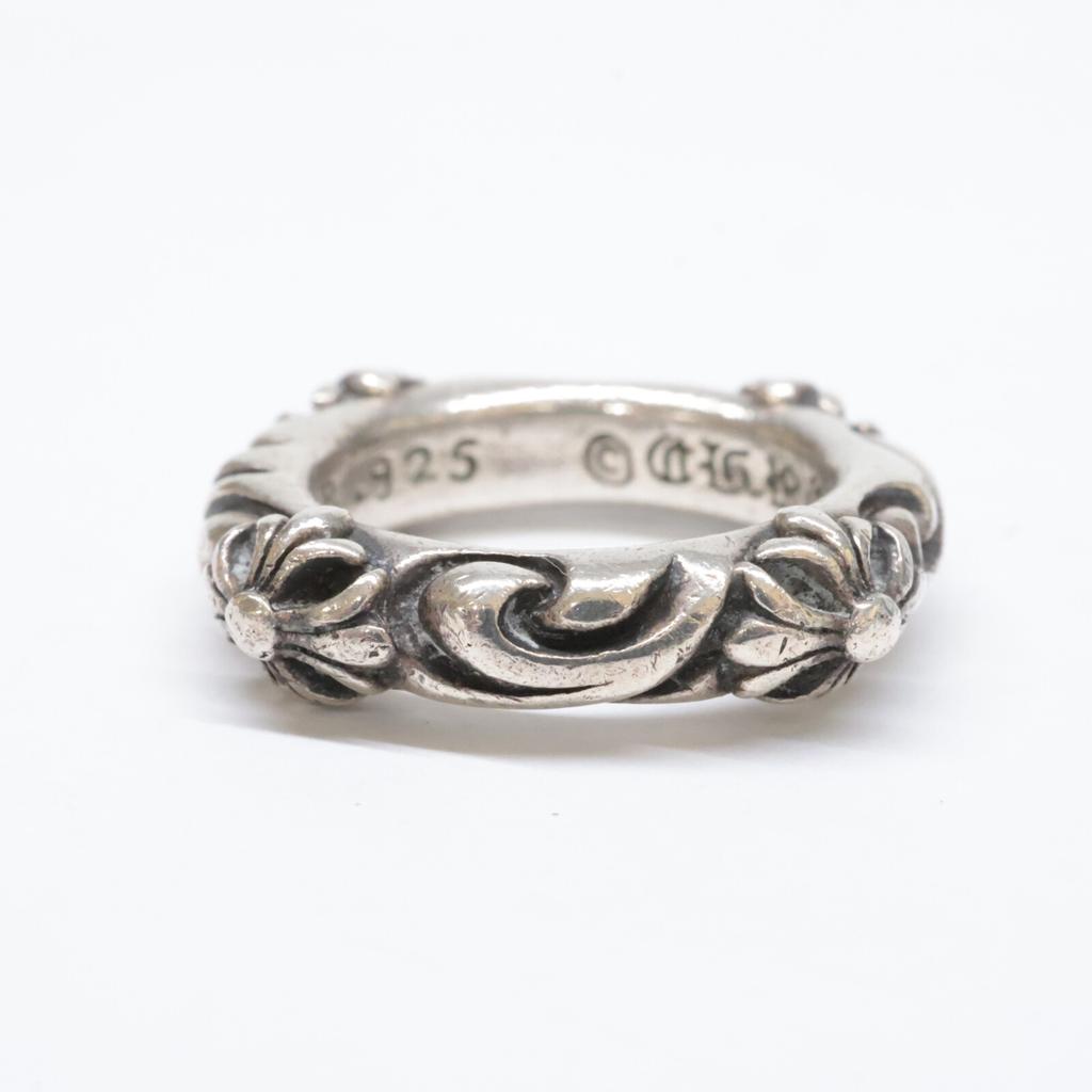 CHROME HEARTS 925 SBT Band Ring Ring SilverUsed