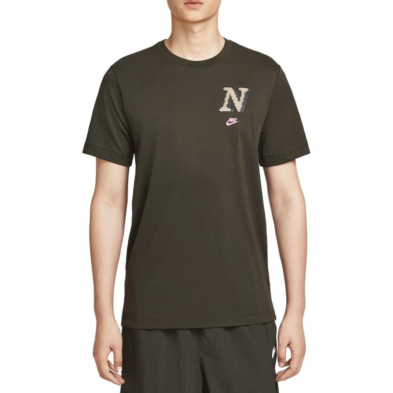 Nike Clothing T Shirts Men's Sequoia Crew Neck HQ9165-355