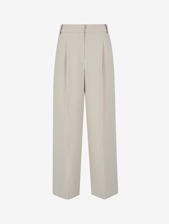SOUP One-Pleat Hidden Button Slacks (Sz3Lp33)