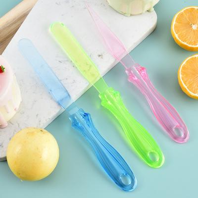 3 STÜCKE bonbonfarbenen Kuchenverteilermesser Creme Montage Blumen Fondant Farbe Glättungsschaber Schneidemesser Rühren Backwerkzeuge
