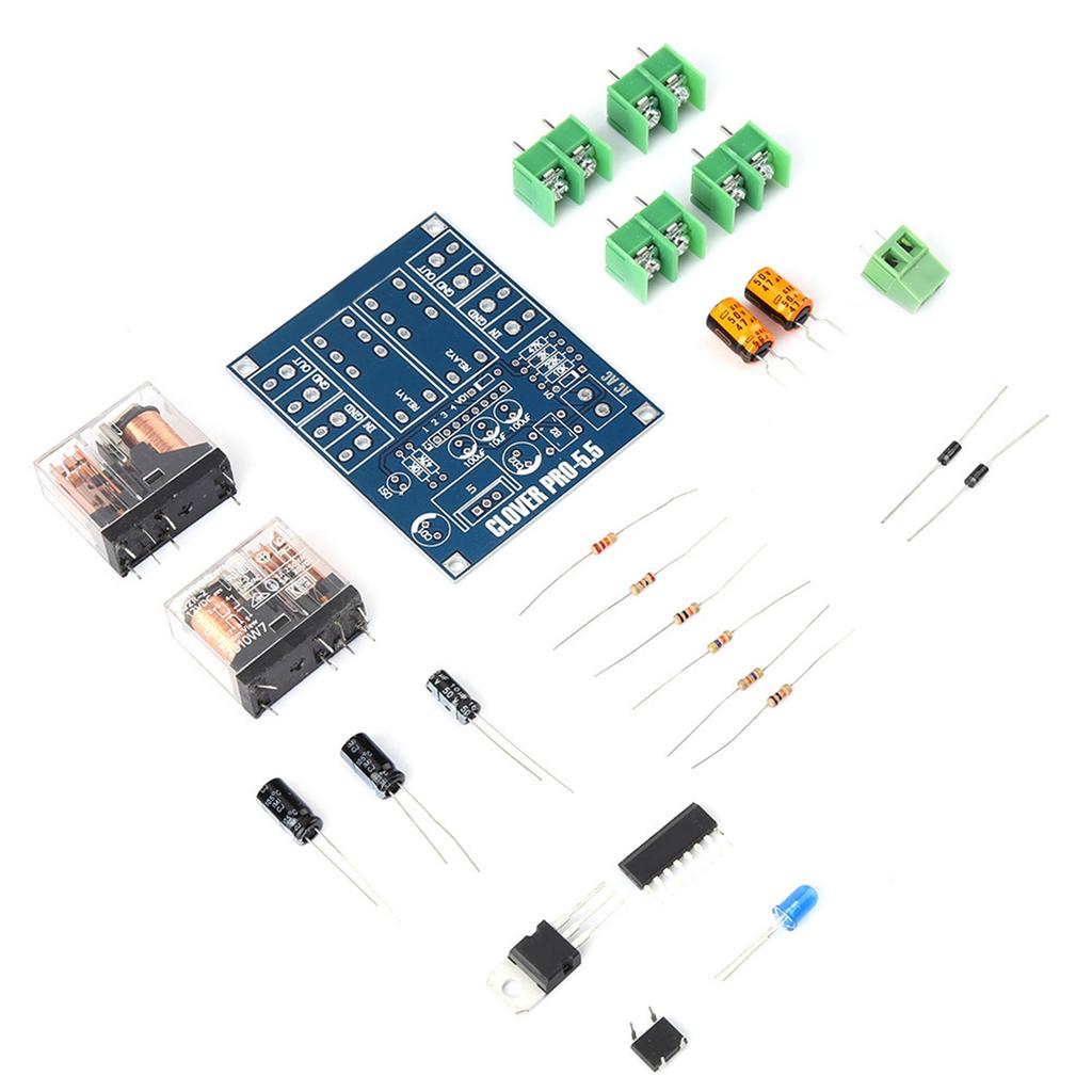 AC 12 24V Dual Relay Voltage Regulator Speaker Protection Board Module DIY Kit