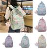 2023 New Cartoon Printed Backpack For Girls Korean Version Cute And Lightweight Nylon Material Breathable And Durable School Shoulder Bag