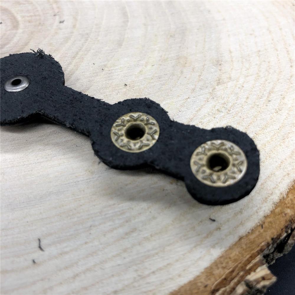 Real Shot Skeleton Skull Punk Gothic Rock Leather Belt Buckle Bracelets For Women Men Bracelets Bangles