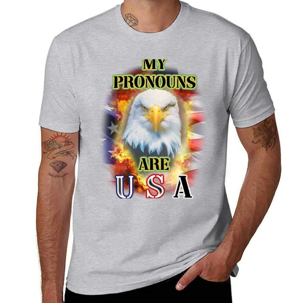 La mia pronoun sono usa Maglietta t-shirt grafica oversize felpa t-shirt uomo