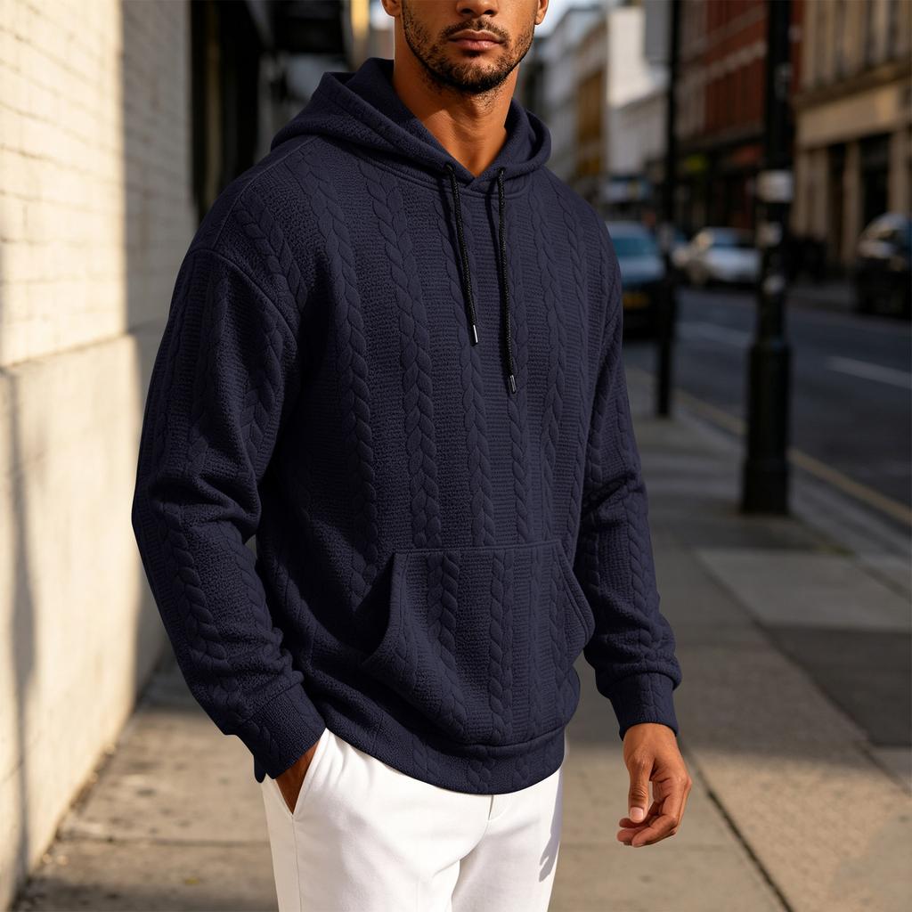 Herren Casual Pullover Hoodie mit langen Ärmeln für den täglichen Gebrauch