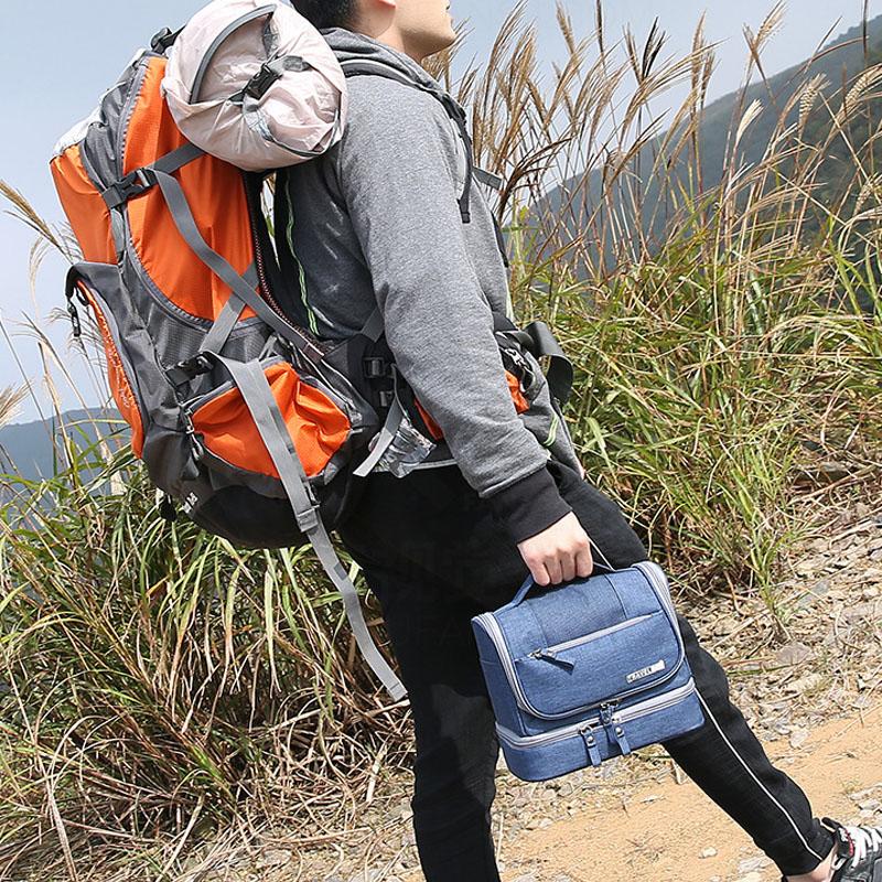 Hanging Toiletry Bag Travel Cosmetics Bag Waterproof Oxford Organizer for Travel Accessories Toiletry Kit for Men Women