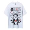 ONE PIECE Bedrucktes Kurzarm-Freizeit-Sommerkleidung Herren Bequeme Kleidung Herrenbekleidung Kurzarm-Halbarm-Oberteil