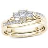 Jewelry, Popular Square Diamond Couple Ring, European and American Hand Jewelry