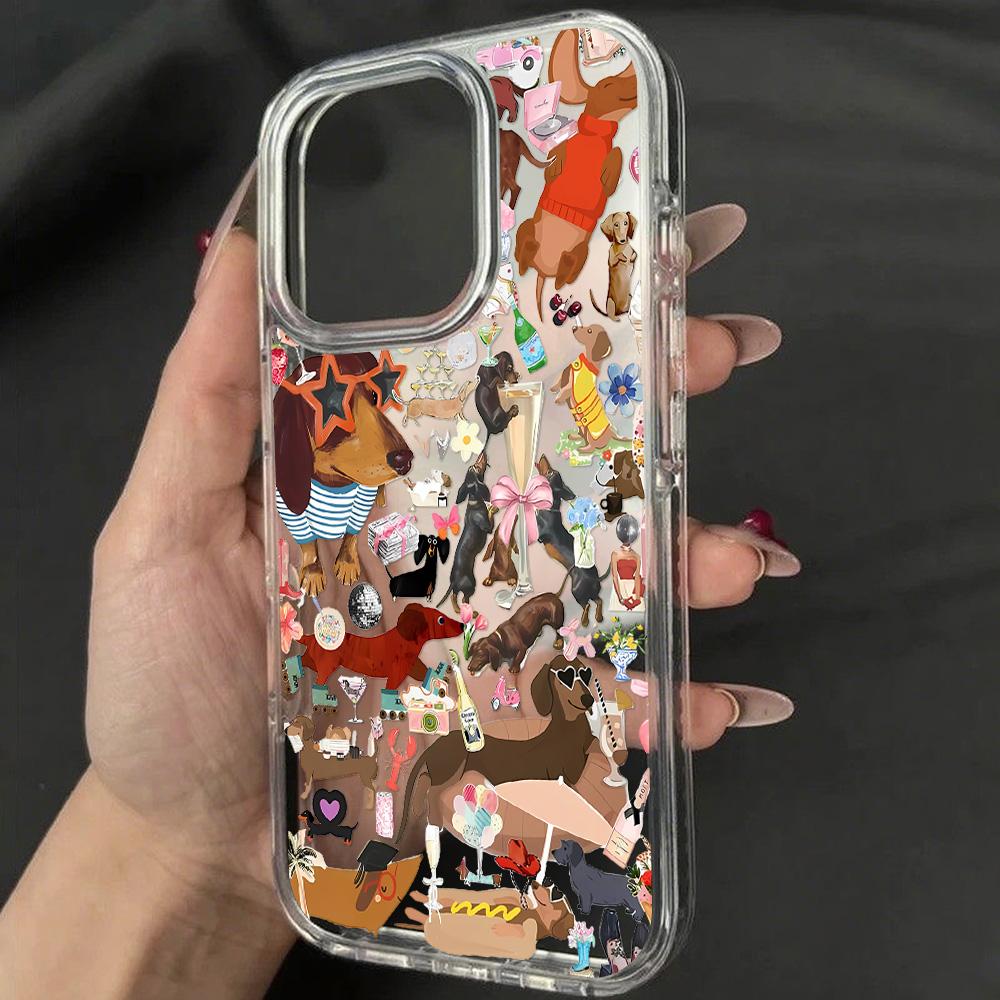 Acrylic Phone Case for iPhone 11 12 13 14 Pro 12 14 16 Pro Max for Samsung A16 A36 A56 S24 FE High-quality Painted Anti-fall Mobile Phone Case