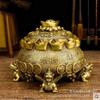 Copper Treasure Bowl Ornament Pixiu Living Room Housewarming Gift Metal Craft
