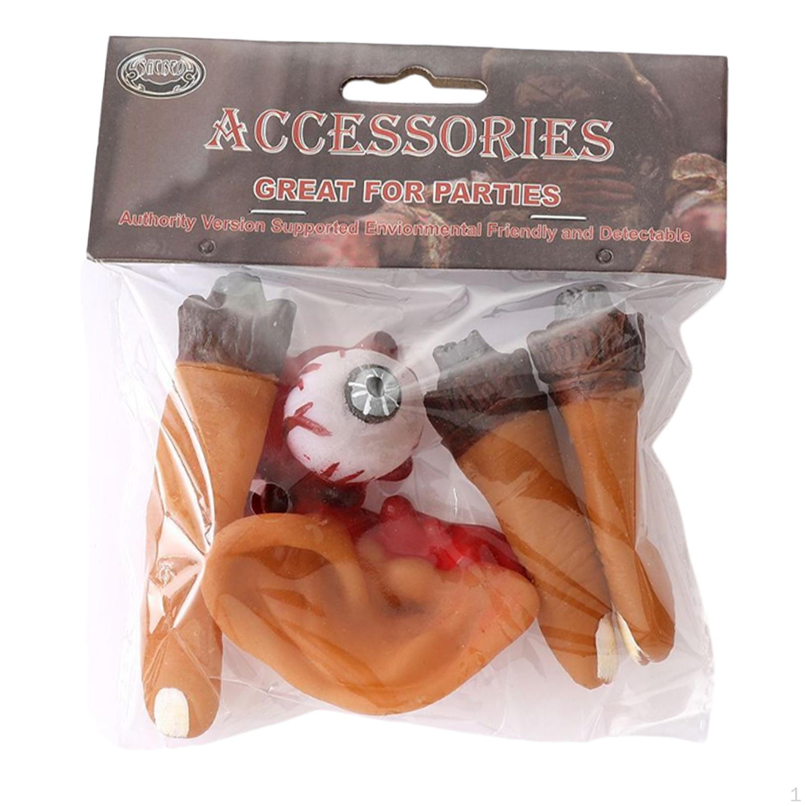 

Хэллоуин Пальцы Части тела Реалистичные Страшные Жуткие Реалистичные Новинка Приколы Реквизит Отрубленные With Eye Ear