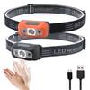 Outdoor Mini Rechargeable LED Headlamp Body Motion Sensor Headlight Camping Hiking Flashlight Head Light Torch Lamp