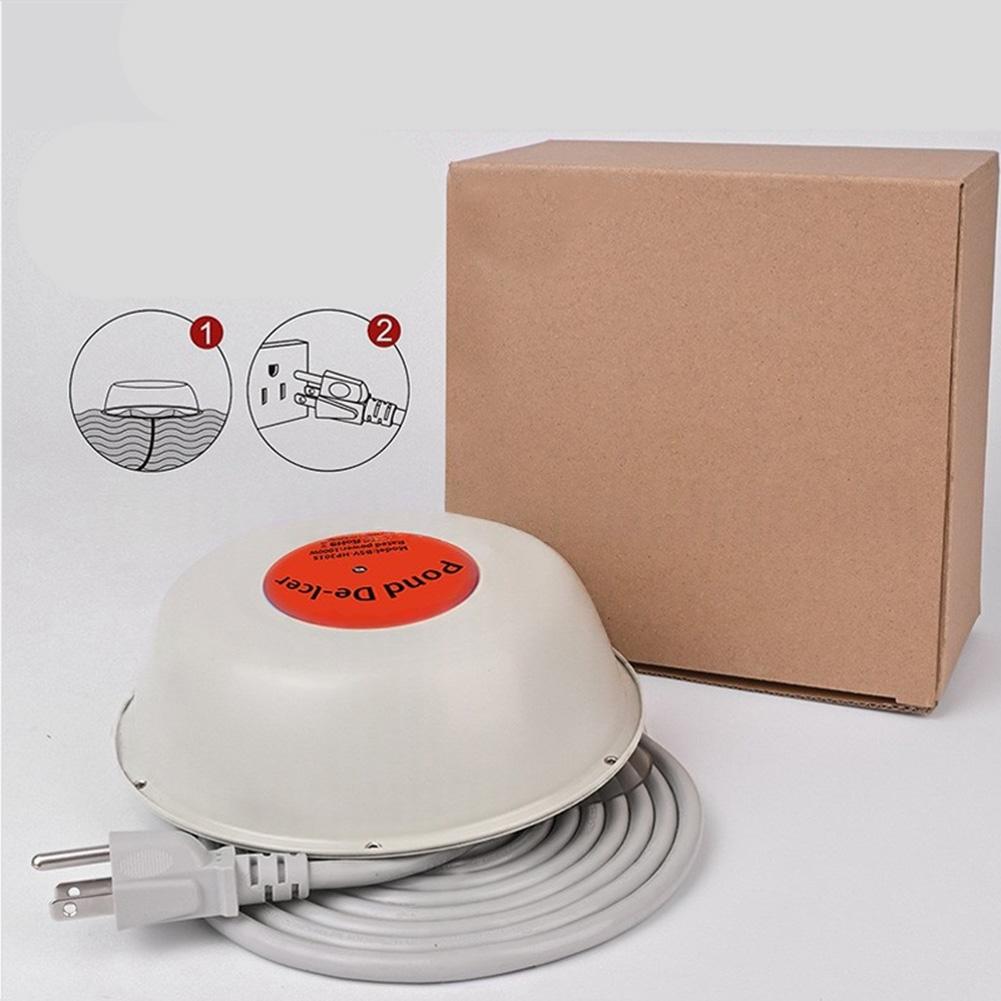 1000W Thermostat Pond Heater Floating Type for Winter Ice Control and Safe Oxygen Levels to Support Fish and Plant Health