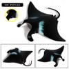 Oenux 10PCS Sea Life Animals Ray Devilray Mantaray Model Action Figures Figurines Ocean Marine Aquarium Education Kids Toy Gift
