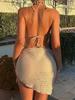 Classic Solid Color Bikini Set With Polyester And Spandex For Swimming Water Sports Women