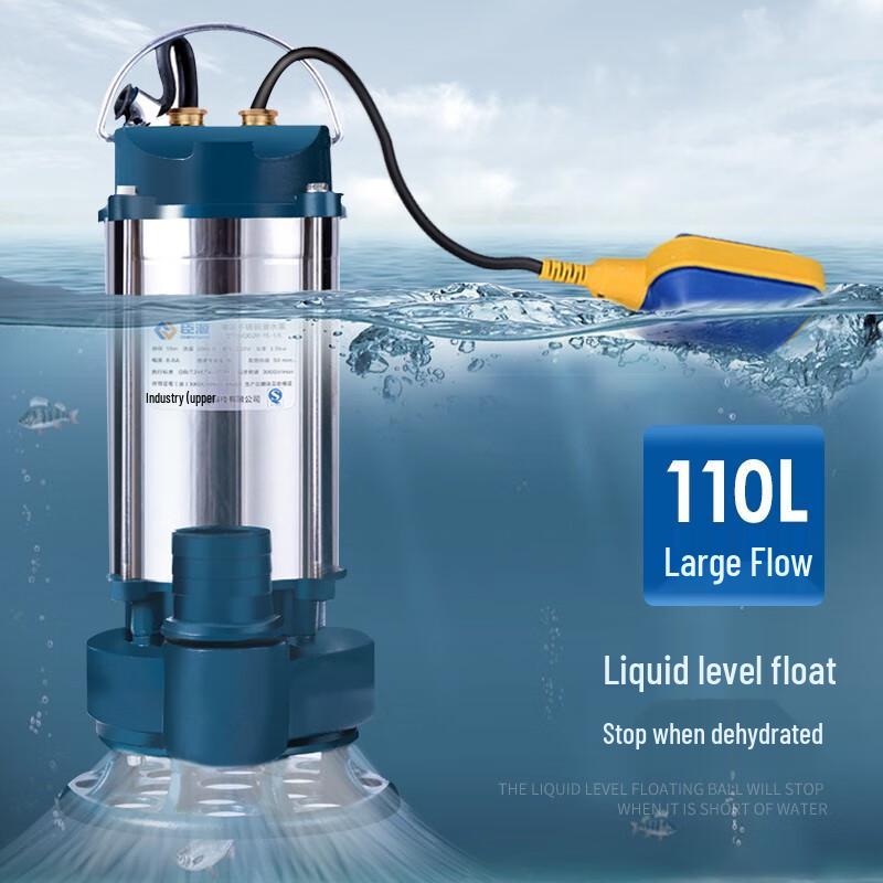 Chenyuan 220V Stainless Steel Submersible Pump with Float Switch