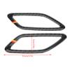 2Pcs Carbon   Dashboard Outlet Cover for   A Class CLA GLA W169 W117    