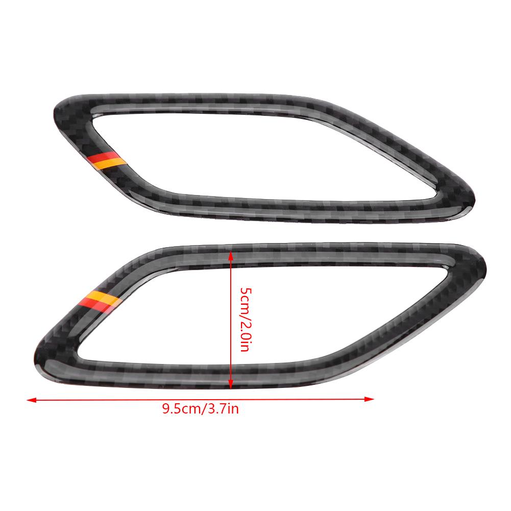 2Pcs Carbon Dashboard Outlet Cover for A Class CLA GLA W169 W117