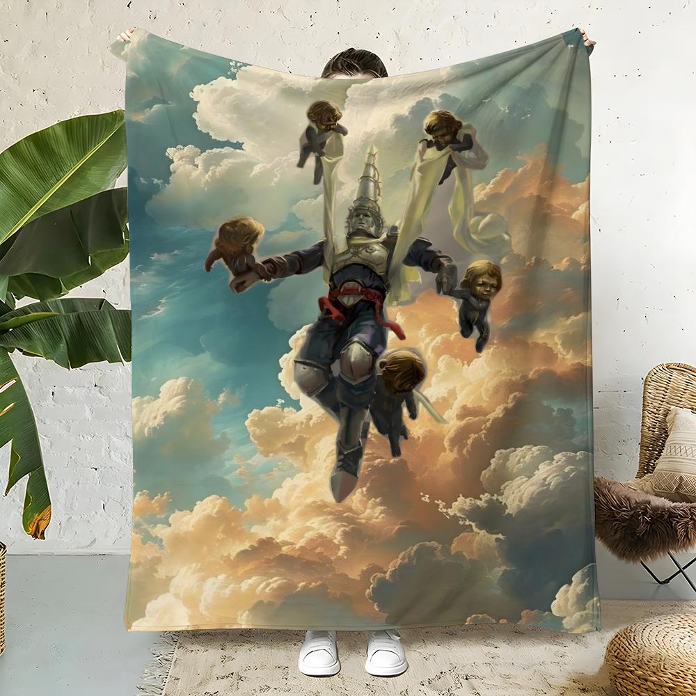 Game B-Blasphemous Throw Flannel Throw Blanket,Bed Home Office Nap Blanket Travel,Camping,Picnic Blanket Soft Decor 75X95CM