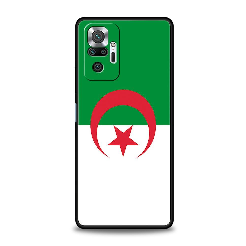 Algeria Flag Phone Case For Xiaomi Redmi Note 14 13 5G 10 11 12 Pro Plus 4G 14C 13C 12C 10C Black Cover