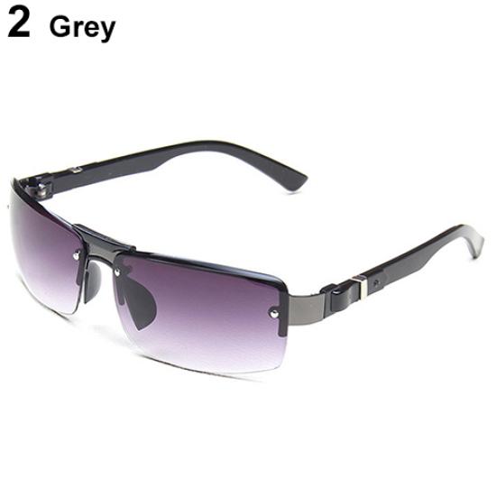 Men's Rectangular Sunglasses Shades Travel Driving Fishing Eyewear