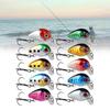 10pcs Fishing Lures Kinds Of Minnow Fish Bass Tackle Hooks Crankbaits Baits