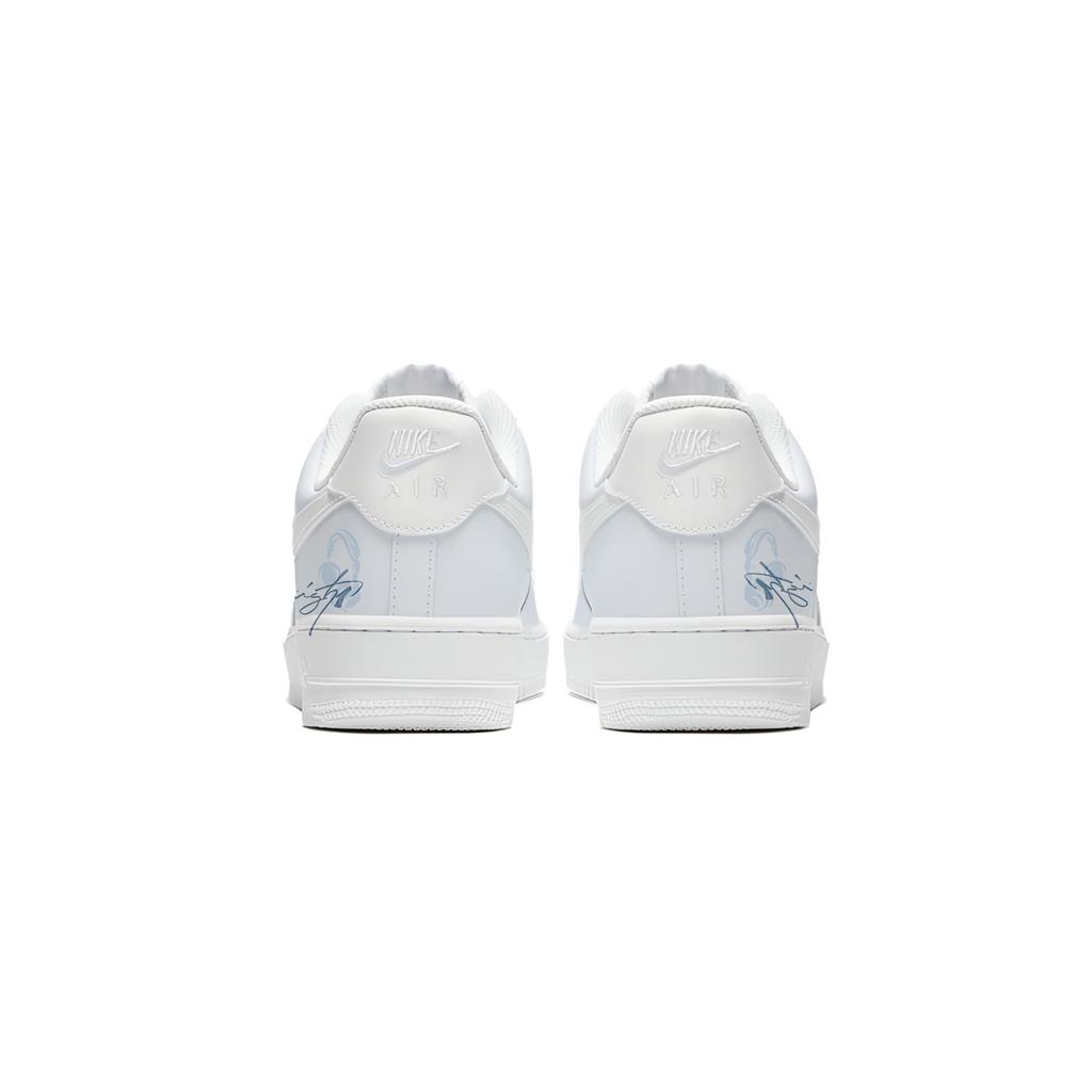 Nike Air Force 1 Leather Cushioning Abrasion Resistant Low top Skateboard Shoes Unisex Sky Blue CW2288-111(team1104-)