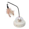 Automatic Interactive Cat Toy with Feather Wand Relieve Boredom Smart Sensing Electric Teasing Cat Toy for Indoor