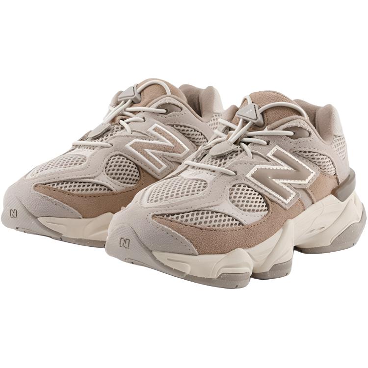 New Balance Nb 9060 Material Confortabil Versatil Absorbție Șoc Top Jos Pantofi de Alergare pentru Copii Pantofi de alergare pentru copii Gri Kaki PV9060EX