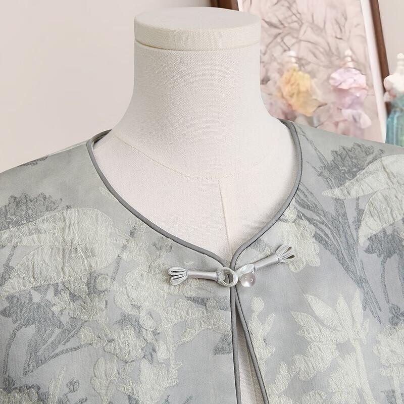 Women's New Chinese Style Embroidered Faux Fur Trim Warm Vest